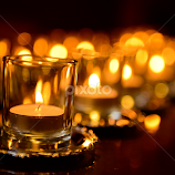 Candles in temple by Milou Krietemeijer-Dirks -  