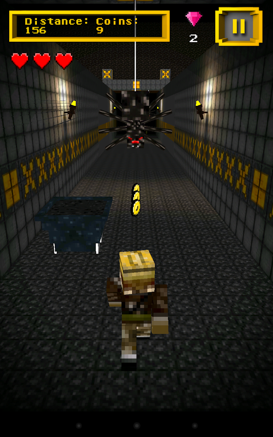 [Android] Mine Run 3D - Escape 2 Temple - прикольный раннер в стиле майнкрафт