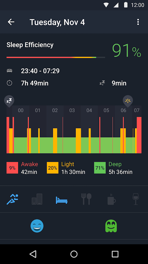 Sleep Better with Runtastic - screenshot