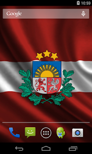 Flag of Latvia Live Wallpaper - náhled
