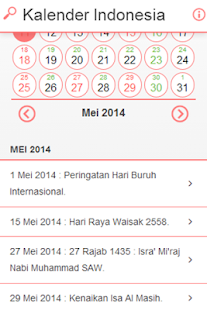 Kalender Indonesia Screenshots 1