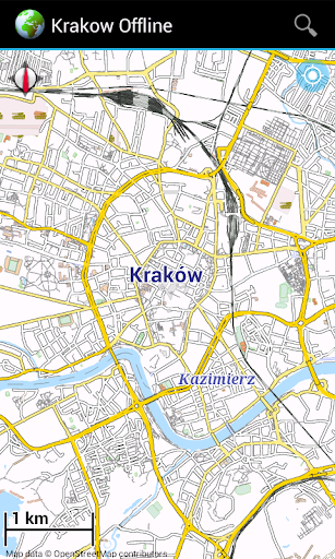 Offline Map: Krakow Poland