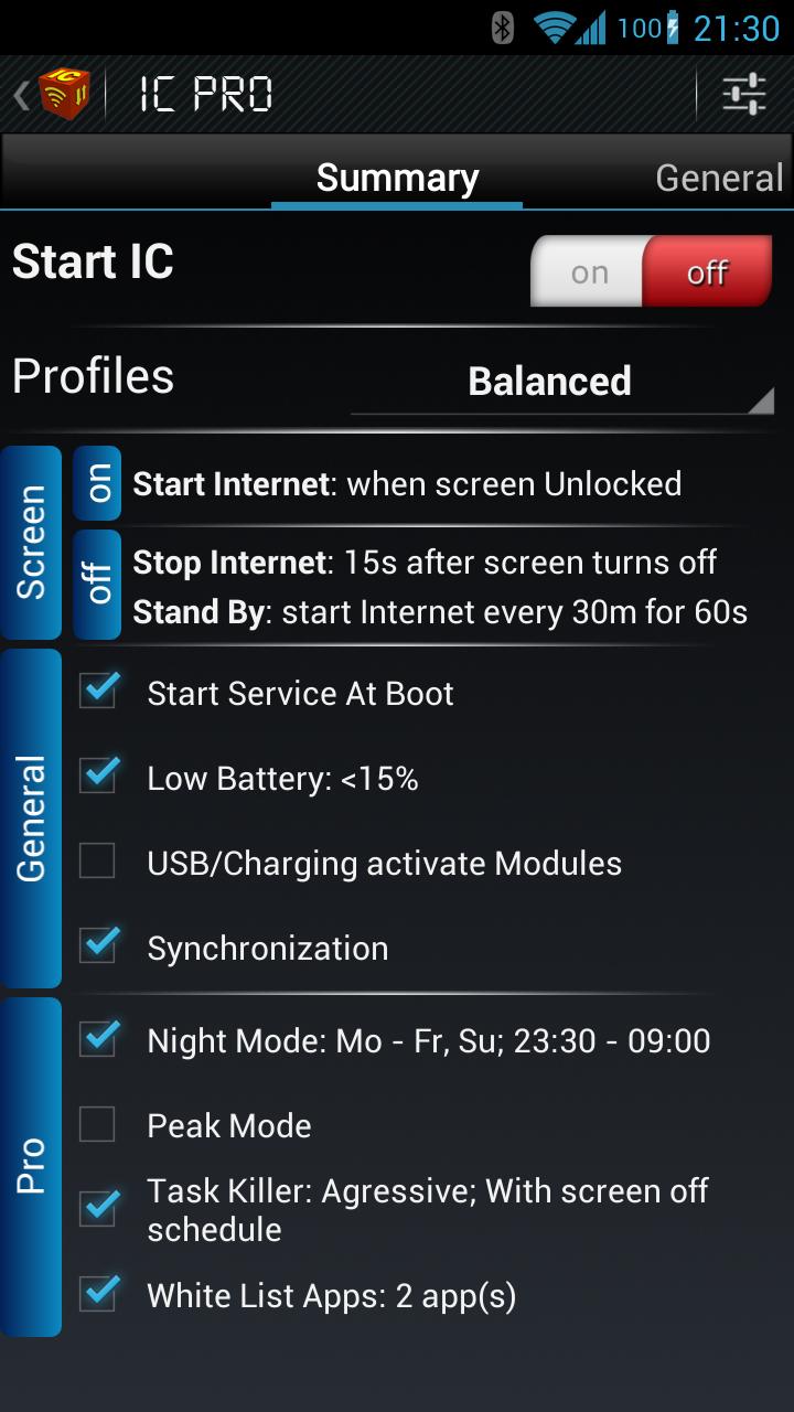 IC Battery Saver Pro Screen 1