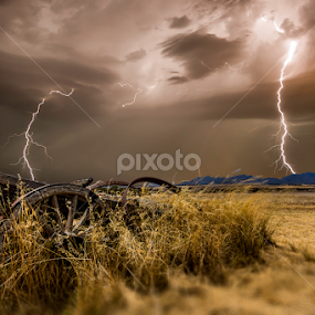 Incoming strikes over the farm by Craig Eccles - News & Events Weather & Storms