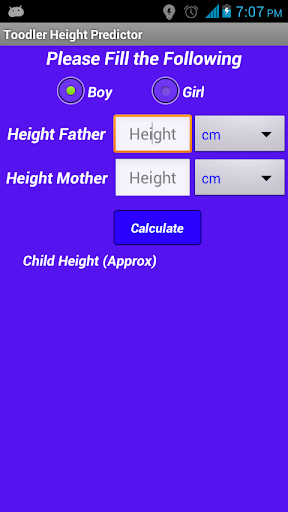 Toddler Height Predictor- Kids