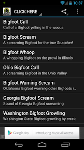 Bigfoot Ringtones Screenshots 1