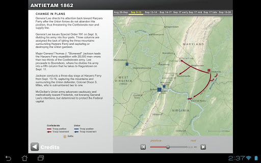 Antietam Battle Map