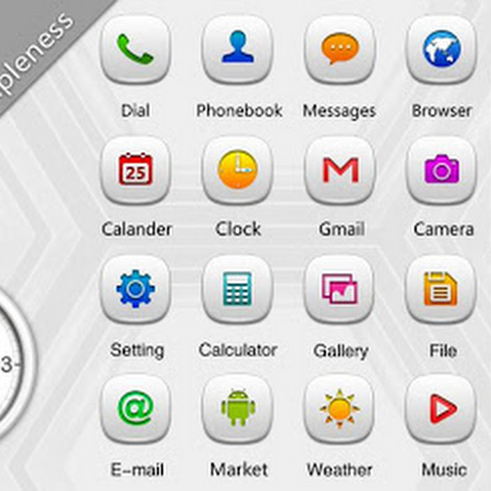 Simpleness GO LauncherEX Theme APK 1.0