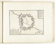 Plattegrond van Ath, ca. 1702