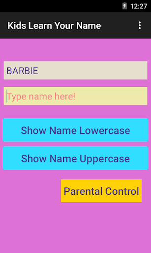 Kids Learning Name