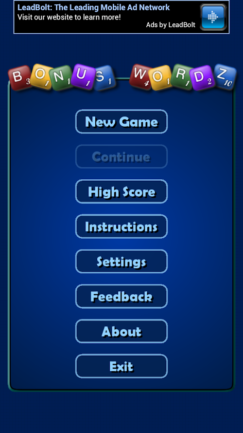 Android application Bonus Wordz screenshort
