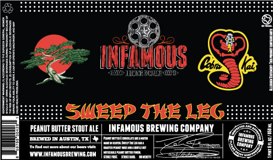 Logo of Infamous Sweep The Leg - Peanut Butter Stout