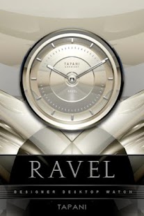 RAVEL Designer Clock Widget - náhled