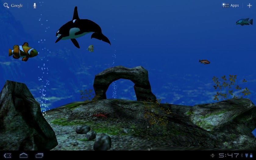 Ocean Aquarium 3D Wallpaper Screen 3
