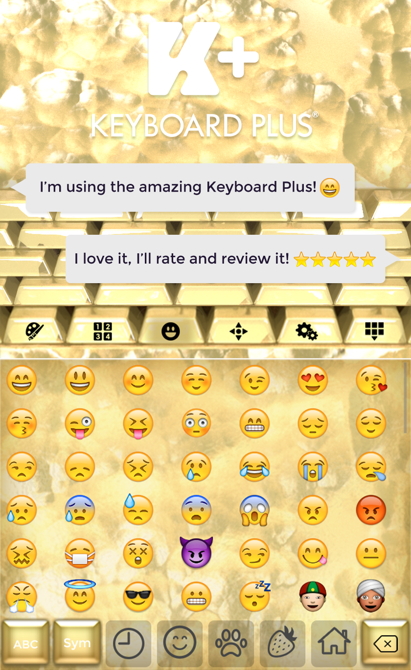 Keyboard Gold Screen 3