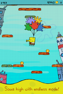 Doodle Jump SpongeBob 1.01 APK + Mod (Unlimited money) إلى عن على ذكري المظهر