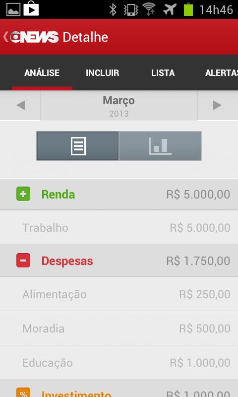 Conta Corrente Globo News Screen 2