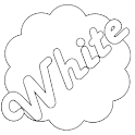 White GO Launcher EX Theme logo