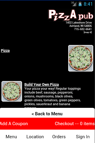 【免費生活App】PIzza Pub Ashland-APP點子