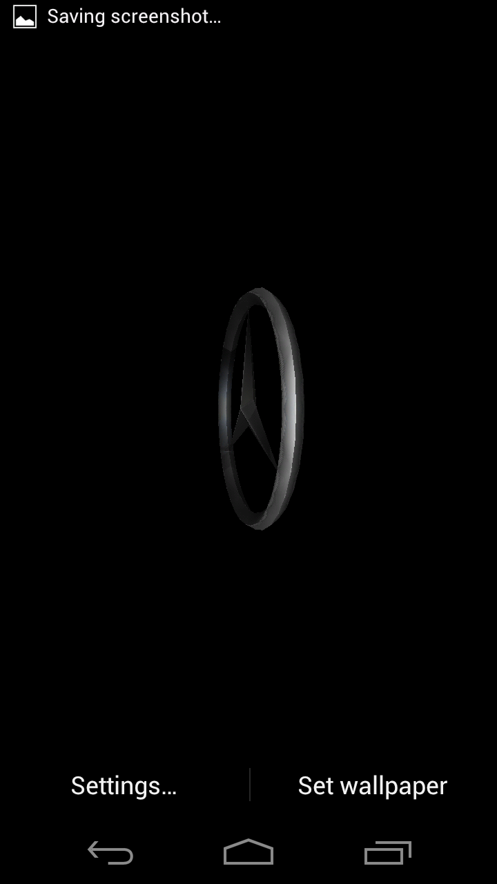 Mercedes 3D Live Wallpaper Screen 3