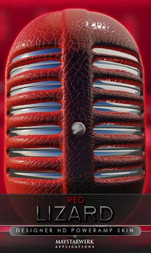 Poweramp skin red lizard