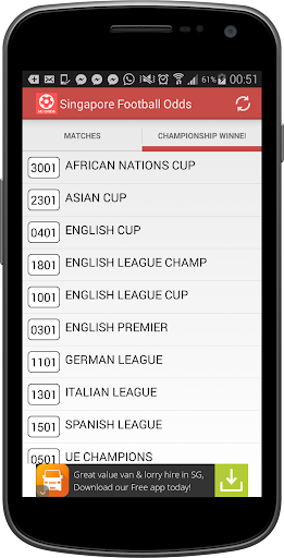 【免費運動App】Singapore Football Odds-APP點子