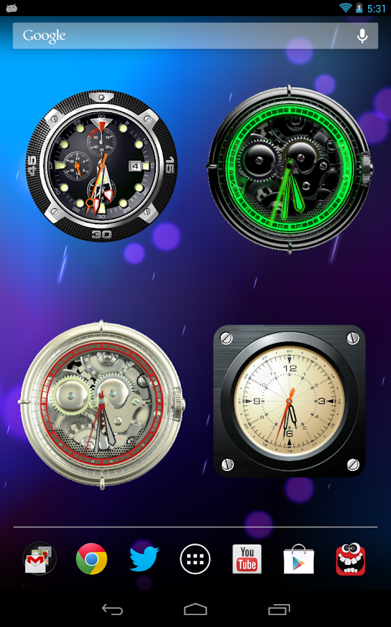 تحميل برنامج Analog Clock Wallpaper/Widget الرائد في مجال الساعات التناظرية للأندرويد 2