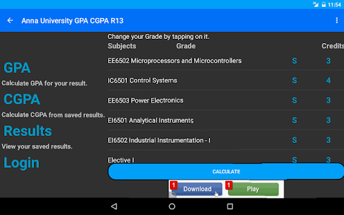 Anna University GPA CGPA R13 Screenshots 5