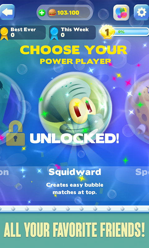 SpongeBob Bubble Party Screen 3