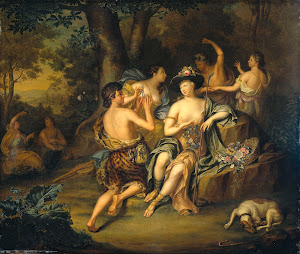 RIJKS: Hieronymus van der Mij: "Shepherds and Shepherdesses in a Landscape 1735