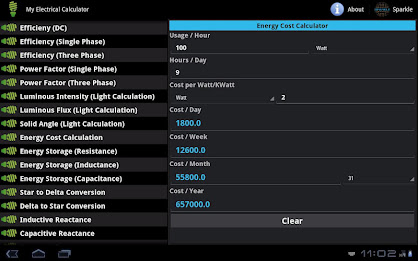 My Electrical Calc. Tablet poster 3