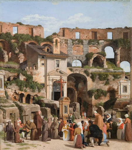 View of the interior of the Colosseum