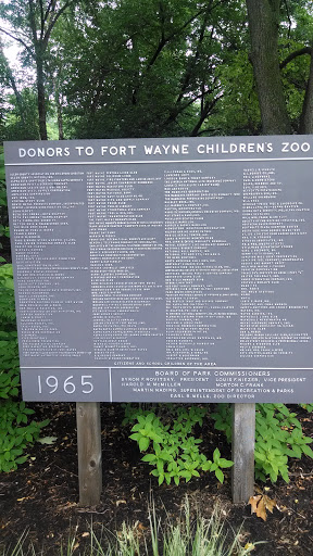 Fort Wayne Children's Zoo original donors