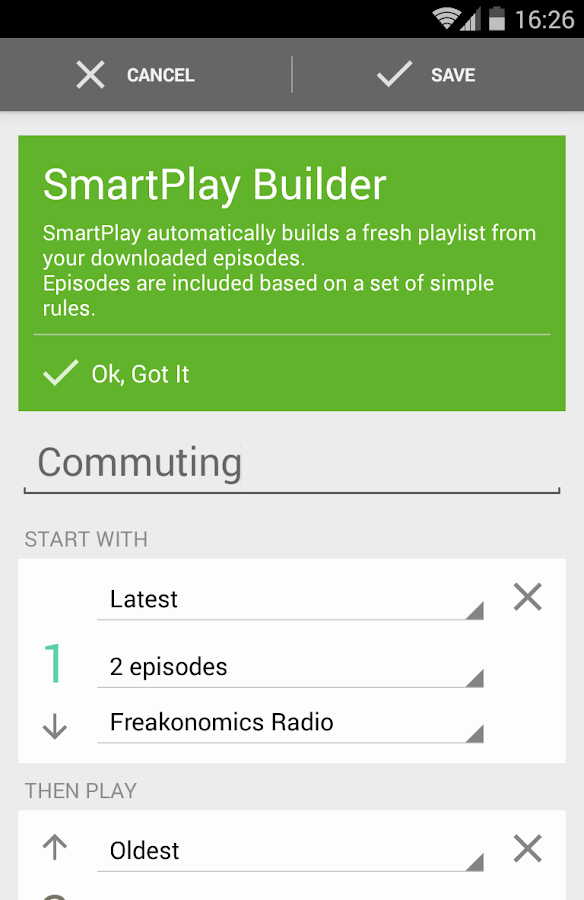   BeyondPod Podcast Manager – Capture d'écran 