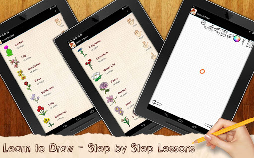 【免費教育App】Learn to Draw Exotic Flowers-APP點子