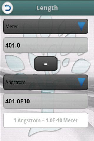 How is angstrom converted to meters?