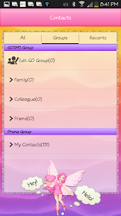 GO SMS - Fairy Cutie Screenshots 3