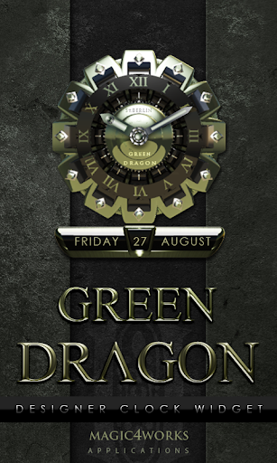Green Dragon Clock Widget