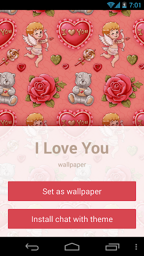 I Love You: wallpaper theme