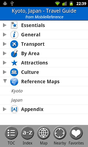 Kyoto Japan FREE Guide Map