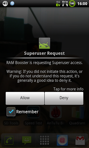 RAM Booster root