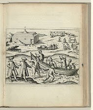 Uitgraven en verslepen van de schuit, 1597