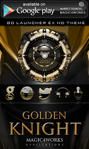 【免費個人化App】GO Locker Theme Golden Knight-APP點子