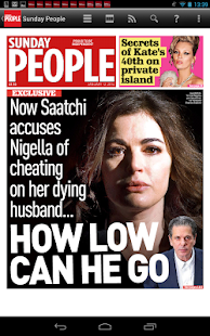 Sunday People Newspaper - náhled