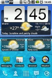 Animated Weather Widget&Clock