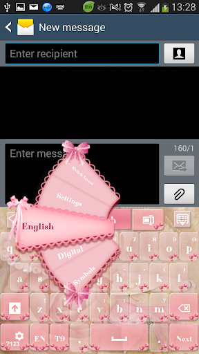 GO Keyboard Pretty Bow