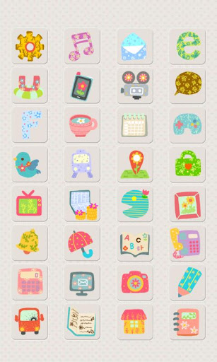 【免費娛樂App】CUKI Theme Patten Flower  Icon-APP點子