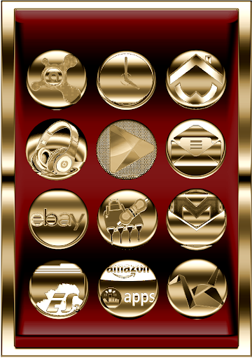 【免費個人化App】Pure Gold Icon Pack-APP點子