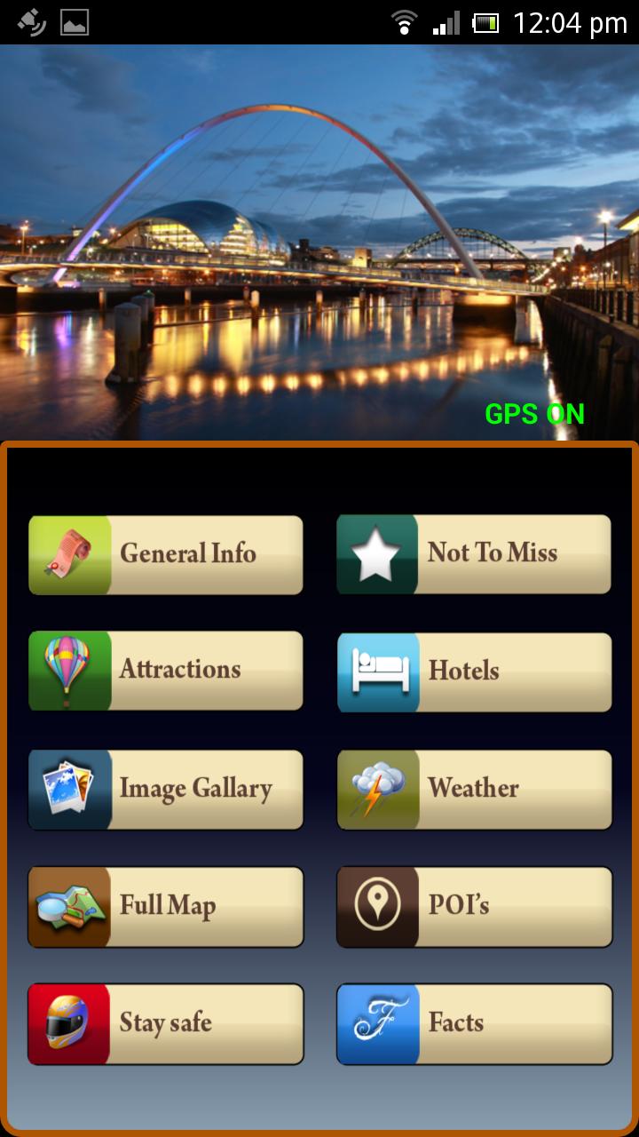 Android application Newcastle Offline Map Guide screenshort