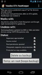 OTA RootKeeper -no 4.3 support - screenshot thumbnail